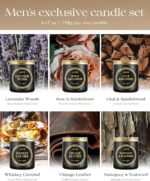 AOOVOO Scented Candles Gift Set - 6 Pack Men Candles for Home Scented, 42 oz Soy... - Image 5