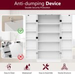 SUNLEI 47" Kitchen Pantry Storage Cabinet, Modern Freestanding Pantry Storage Ca... - Image 5