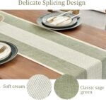 Wracra Linen Table Runner, Farmhouse Macrame Table Runners 72 Inches Long for Di... - Image 3