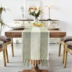 Wracra Linen Table Runner, Farmhouse Macrame Table Runners 72 Inches Long for Di... - Image 5