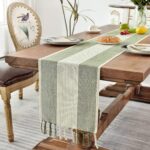 Wracra Linen Table Runner, Farmhouse Macrame Table Runners 72 Inches Long for Di... - Image 6
