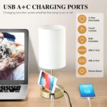 Briever Touch Control Table Lamp for Bedroom, 3-Way Dimmable Nightstand Lamp wit... - Image 5