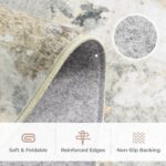 8x10 Area Rugs for Living Room, Abstract Neutral Large Washable Rug, Indoor Soft... - Image 6