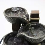 Nature's Mark 7" H Tiered Rock Bowl Tabletop Water Fountain with Natural River R... - Image 3