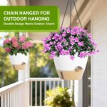 LEWESU Set of 2 Hanging Planters for Indoor Plants with Self Watering Includes H... - Image 3
