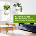 LEWESU Set of 2 Hanging Planters for Indoor Plants with Self Watering Includes H... - Image 5