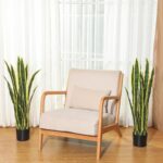 Crowye 2 Pack 3.15 Ft Tall Artificial Snake Plant Faux Sansevieria Plant Large F... - Image 7