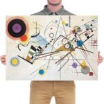 Wieco Art Canvas Wall Art Wassily Kandinsky Composition VIII Large Picture Print... - Image 6