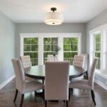 BUXVRCS Semi Flush Mount Ceiling Light Fixture, 3-Light Double Drum Lighting Fix... - Image 8