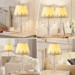 Siljoy Crystal Table Lamp Set of 2, 22.8'' Tall Modern Crystal Bedside Table Lam... - Image 8