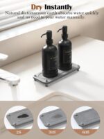 Luxspire Soap Dispenser Set, Hand Soap Dispensers with Fast Drying Tray, 17 oz G... - Image 4
