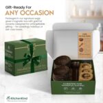 Mindful Meals Gift Set 4 Deluxe Jumbo Coconut Bowls with Spoons and Eco Stands W... - Image 6