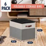 Ornavo Home 13 x 15 x 13 Kallax Storage Cube Bins, Foldable Collapsible Fabric S... - Image 4