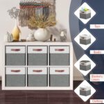 Ornavo Home 13 x 15 x 13 Kallax Storage Cube Bins, Foldable Collapsible Fabric S... - Image 7