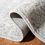 SAFAVIEH Area Rug 8x10 - Evoke Collection - Large - Silver & Ivory, Shabby Chic ... - Image 5