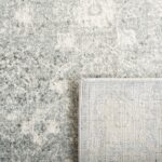 SAFAVIEH Area Rug 8x10 - Evoke Collection - Large - Silver & Ivory, Shabby Chic ... - Image 6
