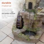Alpine Corporation USA1164 Outdoor Floor Tiered Fairy Castle Waterwheel Water Fo... - Image 8