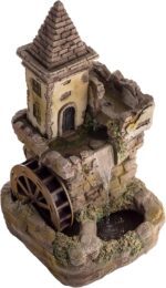 Alpine Corporation USA1164 Outdoor Floor Tiered Fairy Castle Waterwheel Water Fo... - Image 9