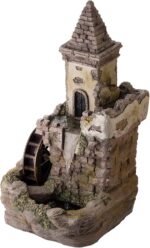 Alpine Corporation USA1164 Outdoor Floor Tiered Fairy Castle Waterwheel Water Fo... - Image 11