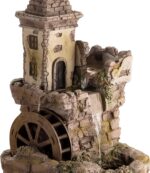 Alpine Corporation USA1164 Outdoor Floor Tiered Fairy Castle Waterwheel Water Fo... - Image 12