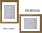 Golden State Art, 11x14 Ornate Finish Photo Frame, with White Mat for 8x10 Pictu... - Image 4
