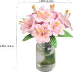 Mipcase 2Pcs Scale Potted House Plants Elegant Mini House Ornament for Miniature... - Image 3