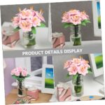 Mipcase 2Pcs Scale Potted House Plants Elegant Mini House Ornament for Miniature... - Image 5