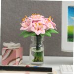 Mipcase 2Pcs Scale Potted House Plants Elegant Mini House Ornament for Miniature... - Image 10