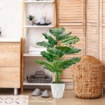 Der Rose 28" Tall Fake Plants Large Artificial Monstera Faux Potted Plants Indoo... - Image 5