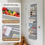 SpaceHacks 6-Tier Over The Door Organizer, Hanging Storage Organizer with Clear ... - Image 4