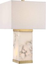 Possini Euro Design Mindy Modern Table Lamp 24 3/4" High with Nightlight White G... - Image 3