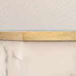 Possini Euro Design Mindy Modern Table Lamp 24 3/4" High with Nightlight White G... - Image 4
