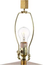 Possini Euro Design Mindy Modern Table Lamp 24 3/4" High with Nightlight White G... - Image 8
