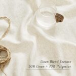 NICETOWN Natural Linen Curtains 84 inch Long 2 Panels Set, Grommet Top Thick Lin... - Image 4