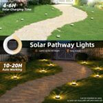 VOLISUN Solar Ground Lights Outdoor,12 Pack Flat Solar Pathway Lights,IP67 Water... - Image 3