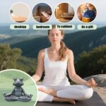Zen Yoga Frog Meditation Frog Miniature Statue Slimming Frog Fitness Frog Garden... - Image 4