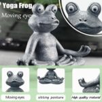 Zen Yoga Frog Meditation Frog Miniature Statue Slimming Frog Fitness Frog Garden... - Image 5