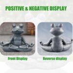 Zen Yoga Frog Meditation Frog Miniature Statue Slimming Frog Fitness Frog Garden... - Image 6