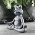 Zen Yoga Frog Meditation Frog Miniature Statue Slimming Frog Fitness Frog Garden... - Image 8