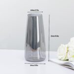 Crystal Clear Glass Vase, Flower Vase for Table Centerpiece Home Decor, Modern V... - Image 4