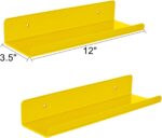 ROYALITA Small Acrylic Shelves Wall Mounted | Set of 2 | 12 Inches | Wall Hangin... - Image 4
