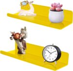 ROYALITA Small Acrylic Shelves Wall Mounted | Set of 2 | 12 Inches | Wall Hangin... - Image 5