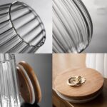 Viovian 22 OZ Glass Storage Jar with Lid and Spoon Clear Coffee Canister Cute De... - Image 5