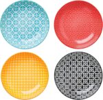 DOWAN 8.5" Vibrant Pasta, Salad & Soup Serving Bowls Set of 4, Embossed Large Po... - Image 9
