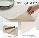 BACKTOEDEN Leakproof Placemats Set of 8, 2-Layer Waterproof placemat for No More... - Image 6