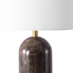 SAFAVIEH Couture Lighting Collection Kayabelle Dark Brown/White Marble 27-inch D... - Image 3