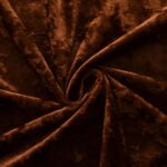 Brown Crushed Velvet Curtains with Rod Pocket Luxurious Thermal Insulation Sound... - Image 10