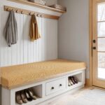 Custom Window Bench Seat Cushion Heavy Wicker Weaving Texture Customized Bay Win... - Image 7