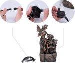TERESA'S COLLECTIONS Water Fountain Outdoor Fairy Garden Statues with LED Lights... - Image 5