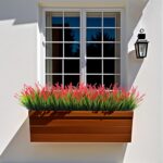 Artificial Faux Plants Flowers for Outdoor Decorations, Fake Monkey Grass for Ou... - Image 5